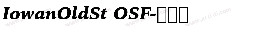 IowanOldSt OSF字体转换